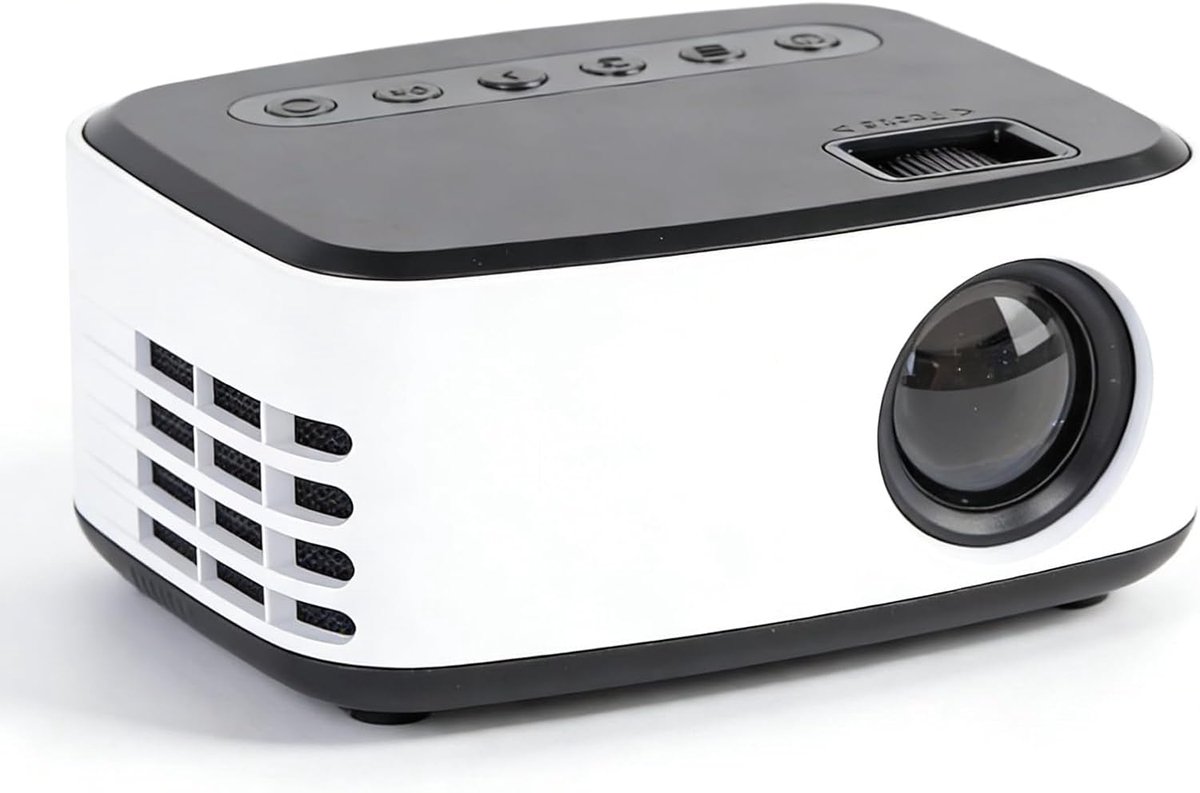 Mini projector HD 1080P - Draagbaar voor buitengebruik - Ondersteunt draadloze schermprojectie - ShopVlot