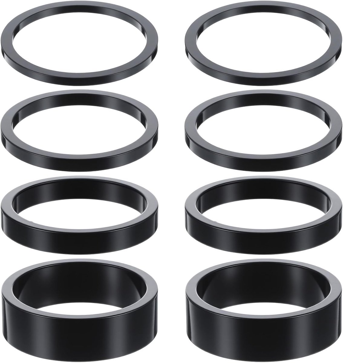 Fiets headset spacer 7/8/10pcs - aluminium legering - verstelbare hoogte - voor 1 1/8 inch stuur - ShopVlot