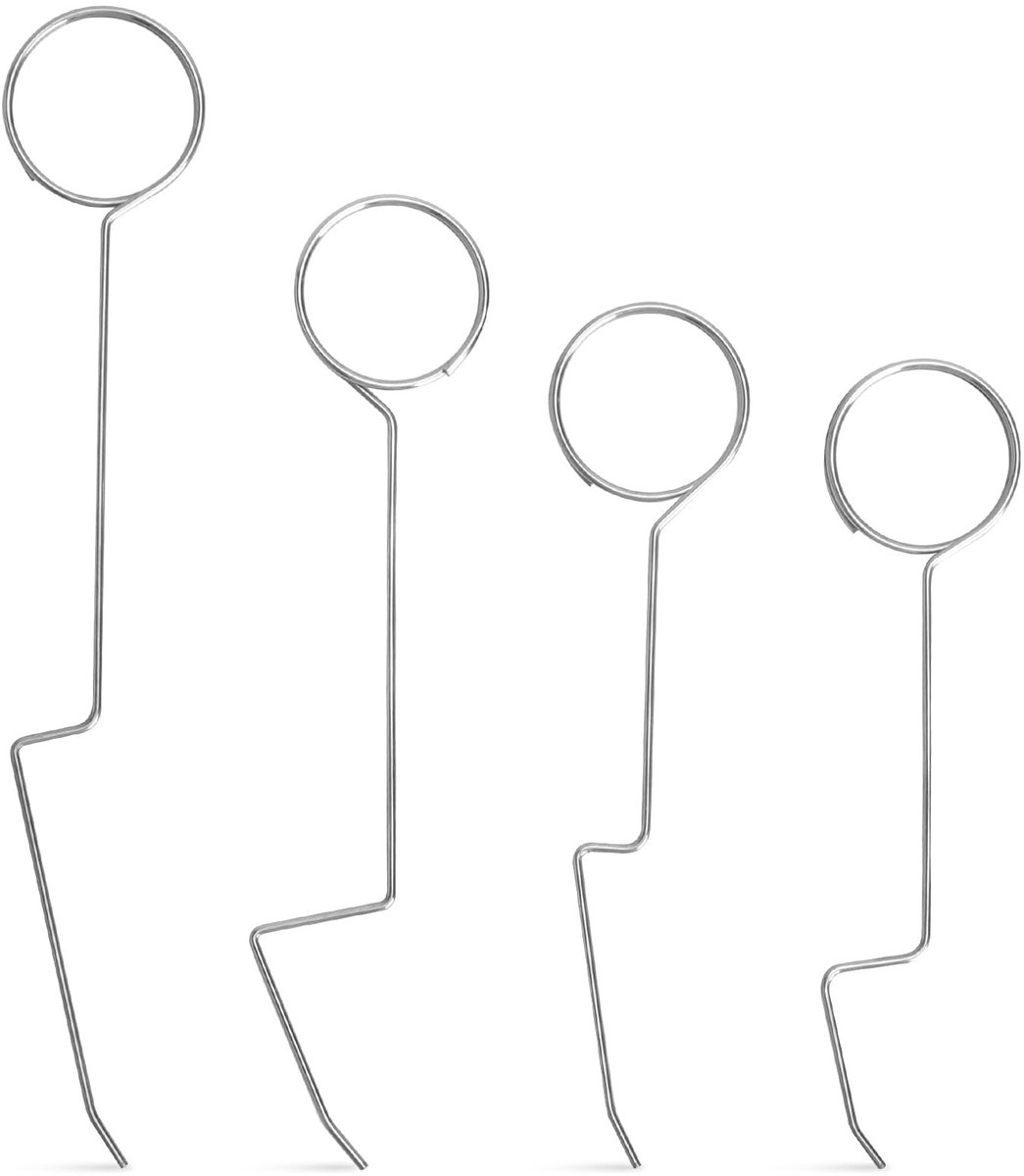 4-delige Set Deurgrepen en Openingstools voor Professioneel Gebruik, Universele Sleutelservice, Deuropeningsgereedschap, Lock Opener en Dietrich Set