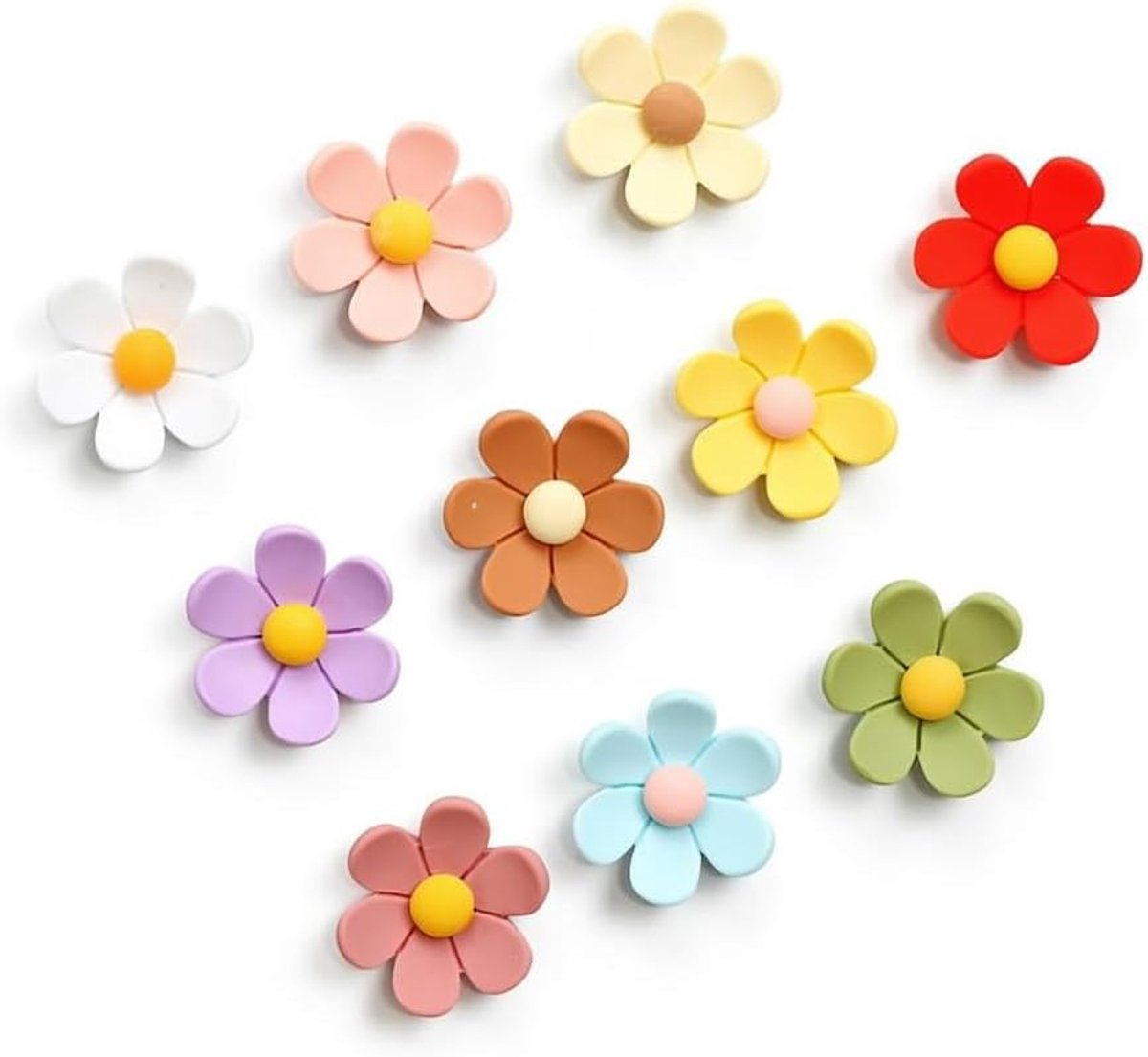 Koelkastmagneet bloem - 10 kleuren - magnetisch - voor decoratie in keuken en kantoor - ShopVlot