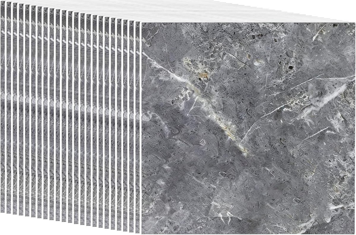 Zelfklevende tegels 30 x 30 cm - marmer look - waterdicht en vuilafstotend - ShopVlot