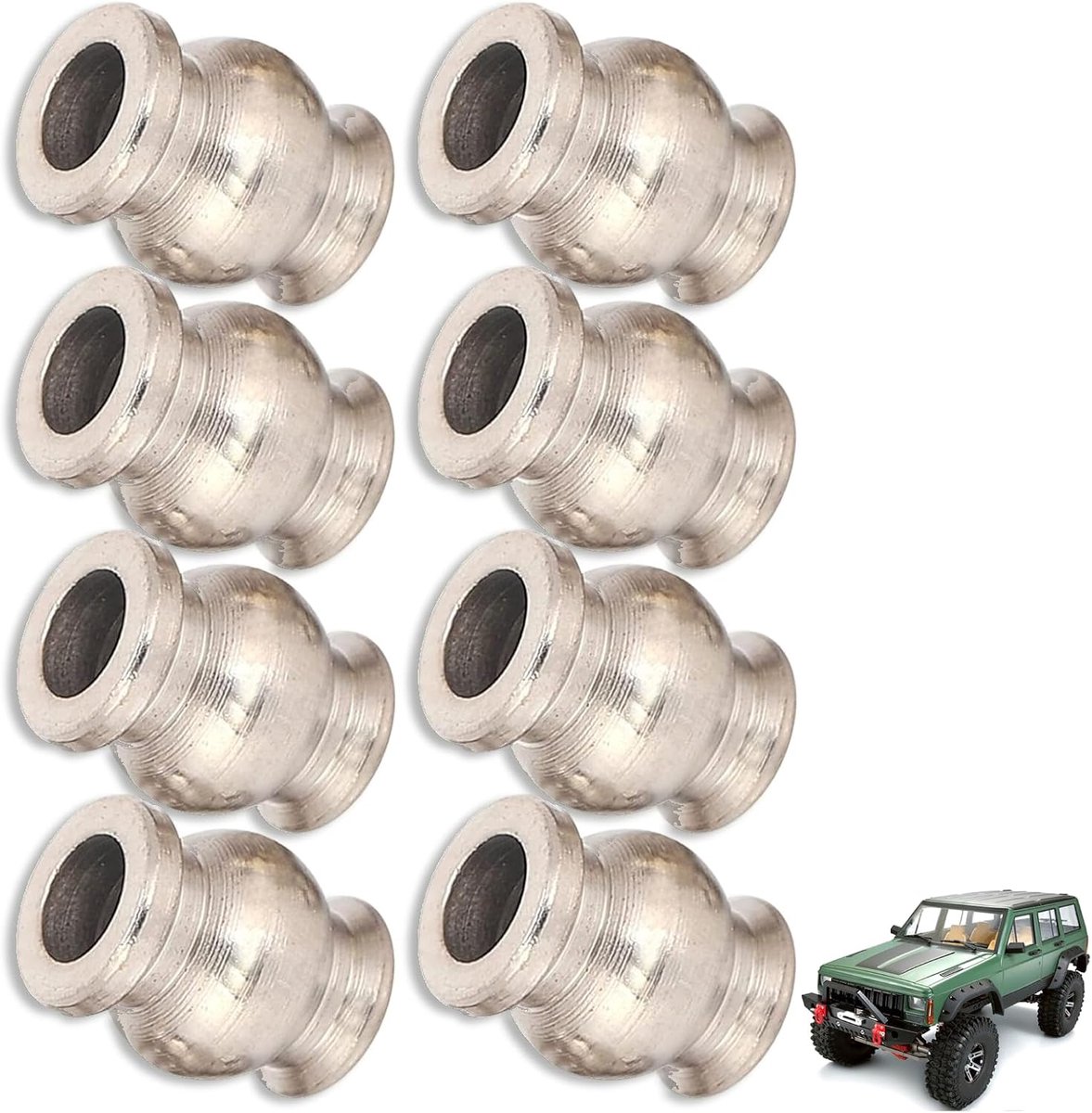 RC schokabsorberende ballen 8 stuks - metalen schokabsorberkop - uitstekende schokdemping - ShopVlot