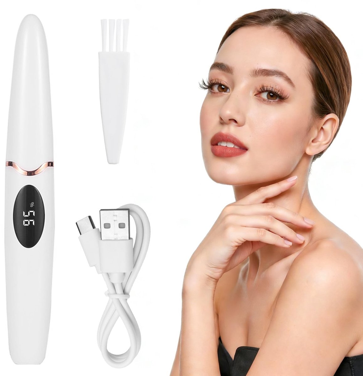 Solidchoice - Verwarmde Wimperkruller met Digitale Temperatuurinstelling