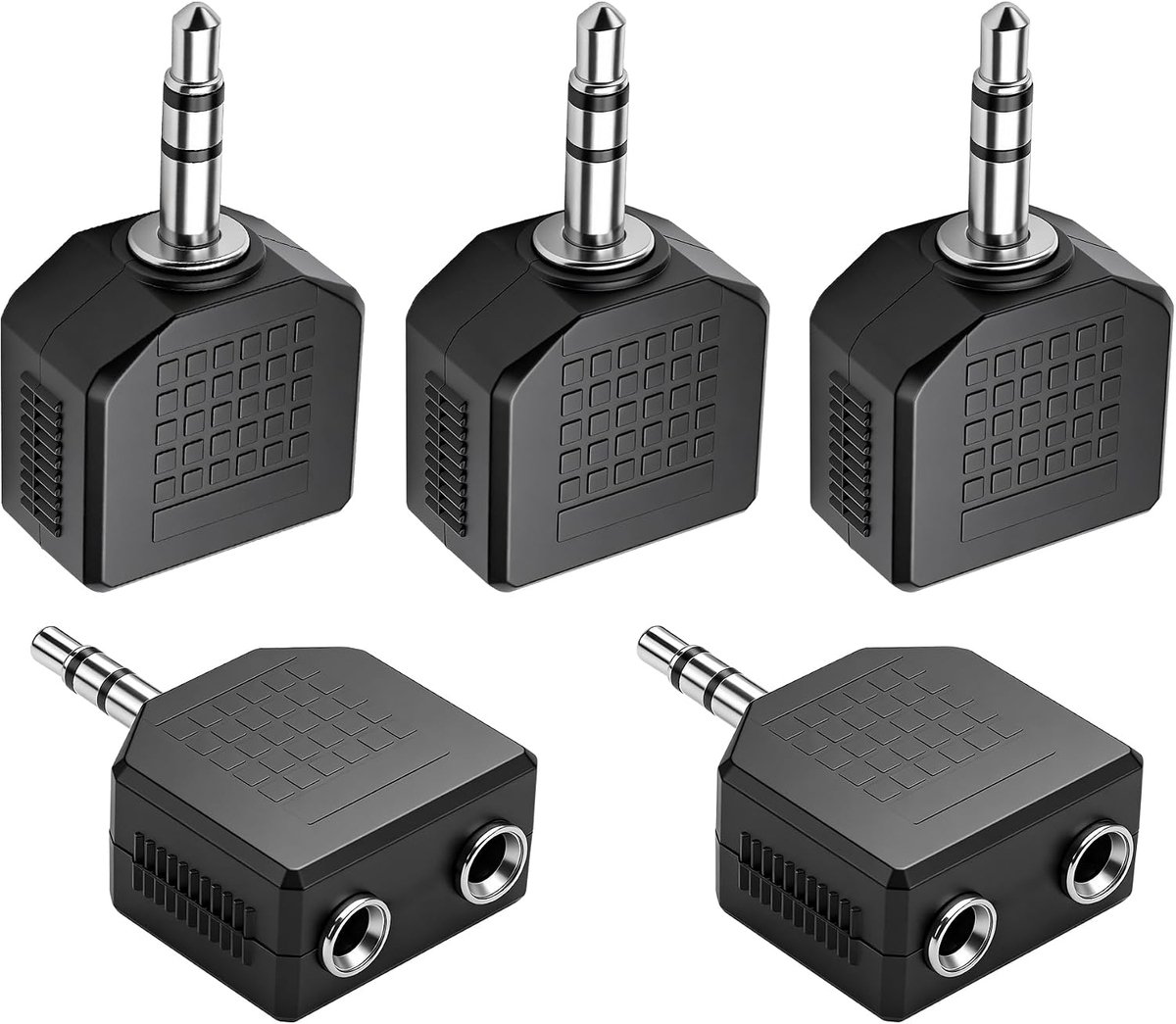 MEIRIYFA 3.5mm Headphone Y Splitter Adapter, 3.5mm 1/8 Inch TRS Plug to 2 x 3.5mm Jack Stereo Jack Adapter Converter - ShopVlot
