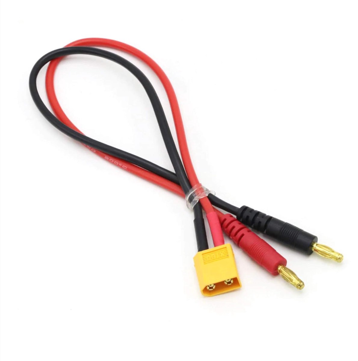 Original Premium High Power Charging Cable with XT60 Male Plug for Lipo Battery 4mm Banana Plug Gold Plug 30cm 14AWG - ShopVlot