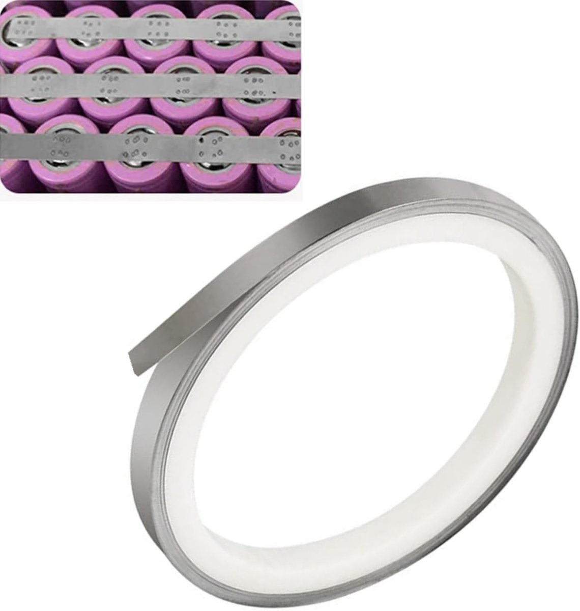 Nickel Tape, 10 m, 8 x 0.15 mm, Nickel Plated Band, Nickel Plate, Rolls Nickel Stripes, Nickel Band, Nickel Band, for - ShopVlot