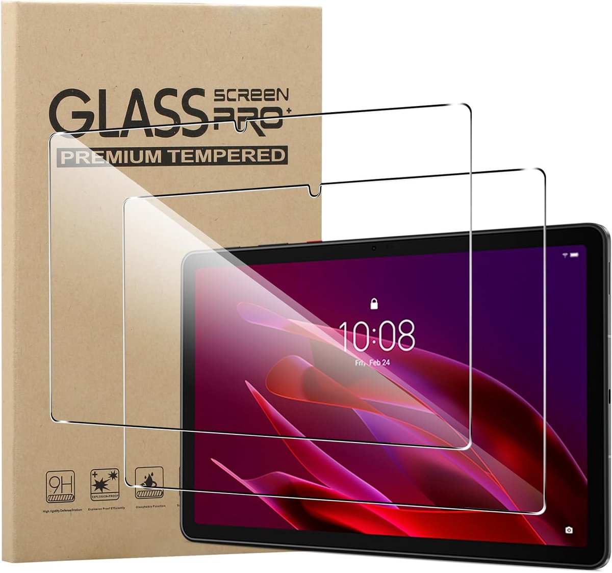 Displaybeschermfolie voor Lenovo ThinkTab X11 tablet (27,9 cm (11 inch), 9H hardheid, HD, transparant, gehard glas - ShopVlot