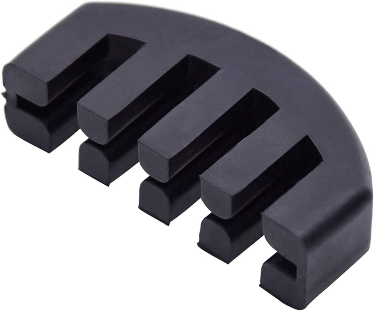 Mute for Violin, Practical Rubber, Rubber Damper, 4/4 for Violin - Black - ShopVlot