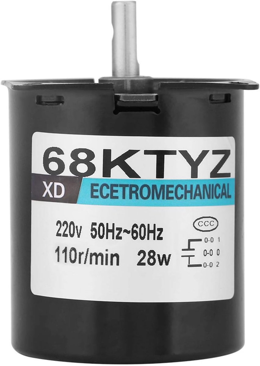 68KTYZ AC220V 28W 2.5 20 30 110r/min Permanent Magnet Synchronous Gear Motor CW/CCW(110RPM/min) - ShopVlot