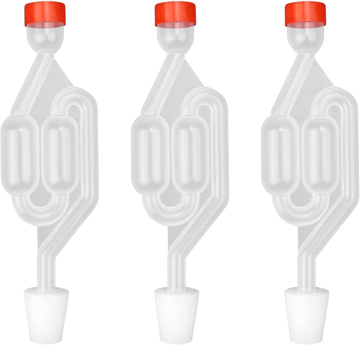 HASLED Fermentation tubes, bubbler with rubber caps, Airlock Bubbler suitable for brewing beer, wine, fermenting - ShopVlot