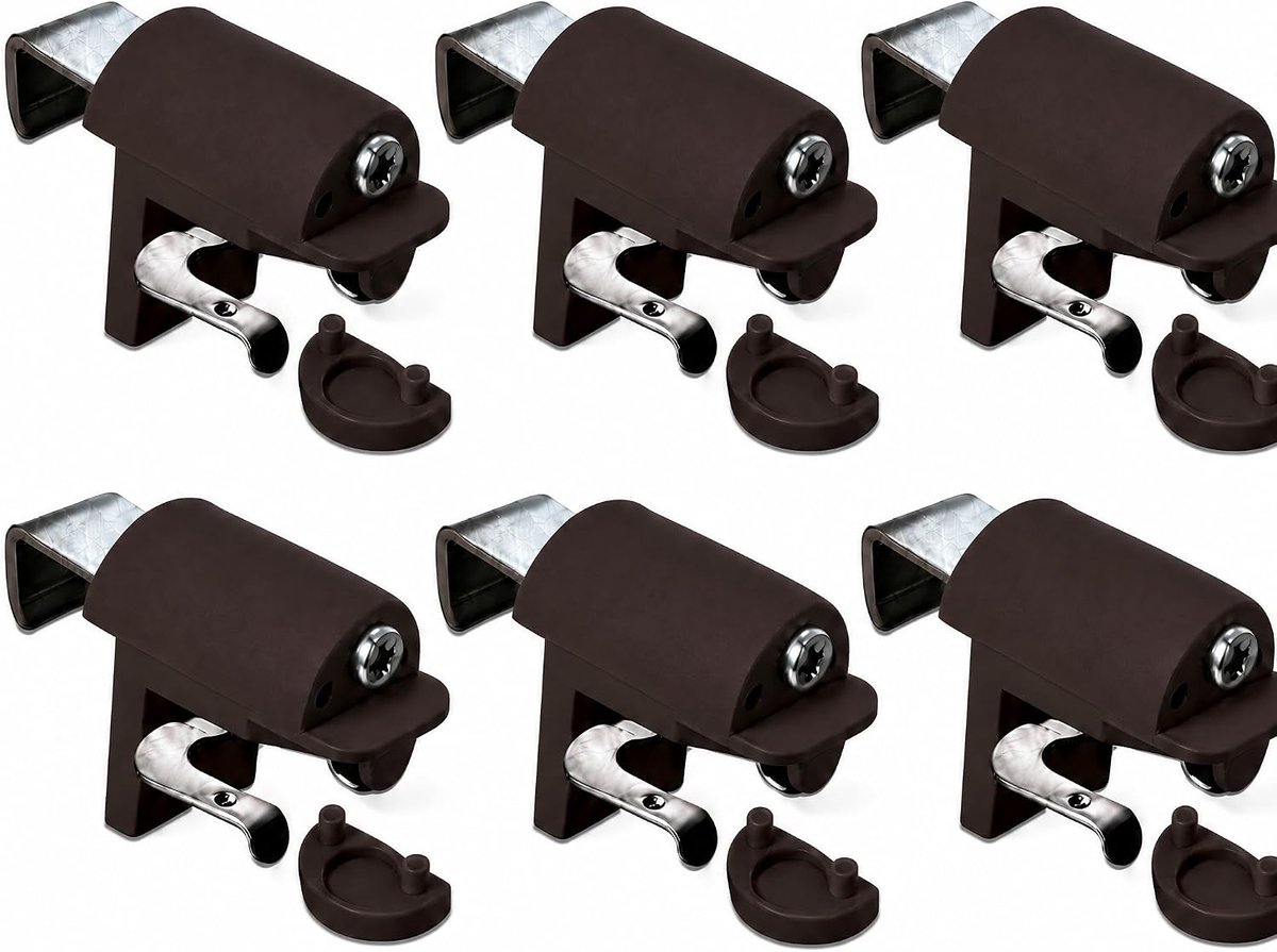 6 x Clamp Holders for Blinds, No Drilling, Clamping, Sturdy Clamp Supports with Metal Bracket, Adjustable from 4 - ShopVlot