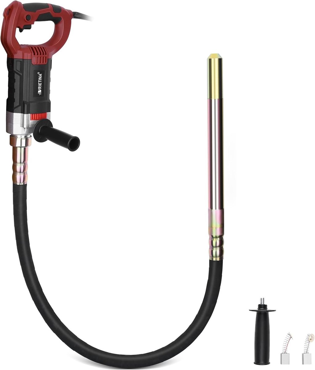 Concrete Shaker 1800 W with 1.5 m Hose Length, Electric Concrete Concrete Seal, 35 mm Bottle Shaker, Stirring Wave - ShopVlot