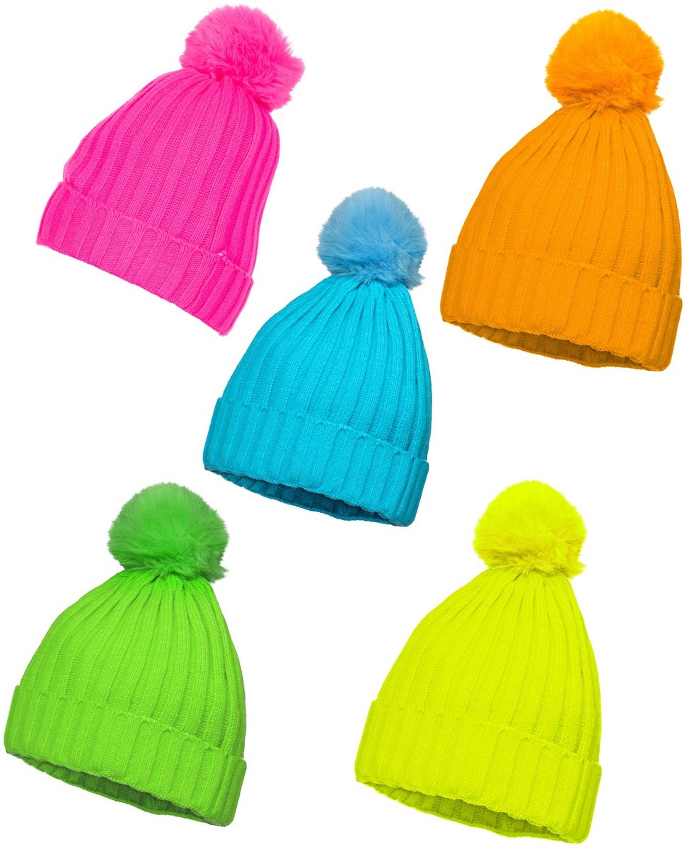 Bobmuts in neonkleuren