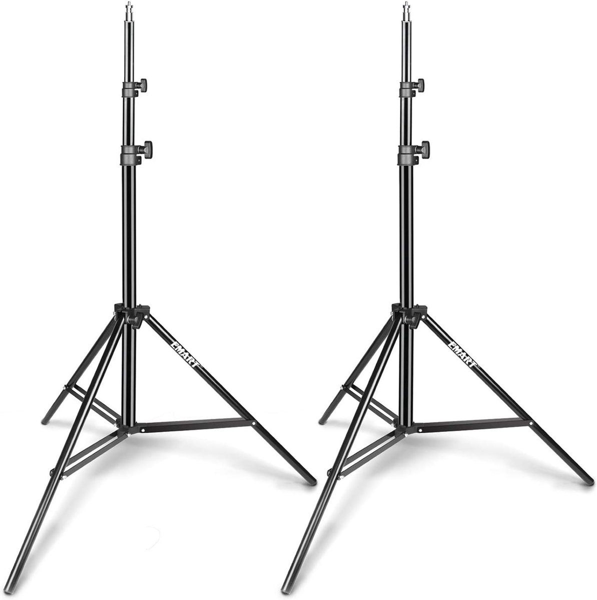 EMART 190 cm Stable Lamp Stand, Load Capacity 6 kg, Lamp Tripod - Pack of 2 - ShopVlot
