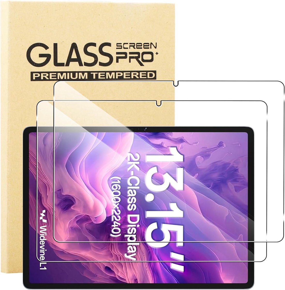 KUSINHOKA 2 stuks gehard glas voor SVITOO tablet 13,15 inch, [krasbestendig] [9H hardheid] beschermfolie [hoge - ShopVlot