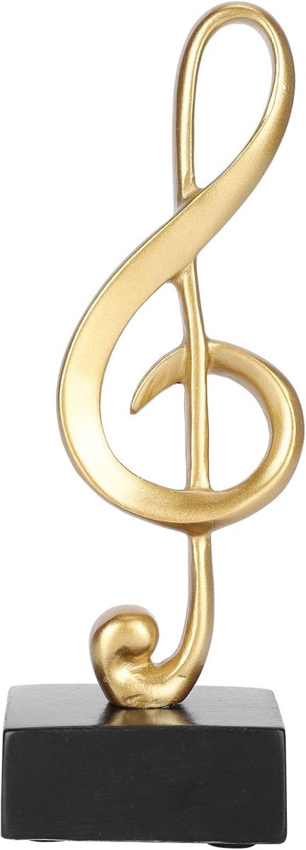 Tiiyee Musical Note Statue, Resin Gold Statues, Musical Sculpture Decor for Home Office Piano Gifts - ShopVlot