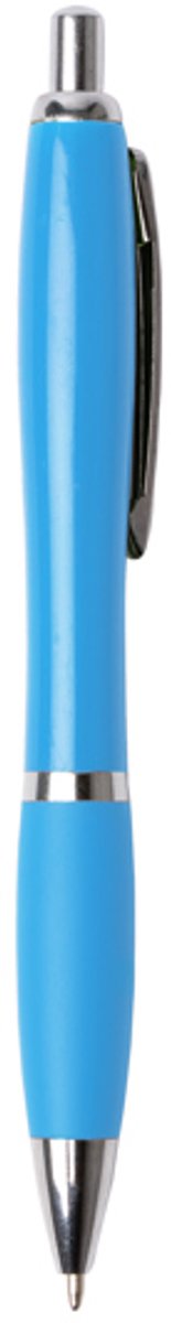 500 stuks voordeel pack Drukknoppen van ABS met softgrip afwerking Model MERLIN Licht Blauw. Blauwe inkt.