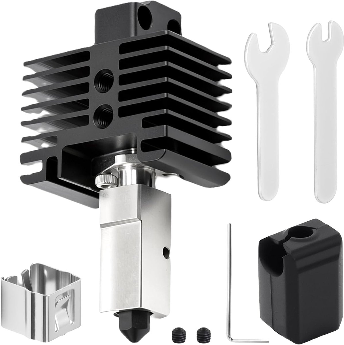 0,4 mm hotend kit, all-metal hotend, vervanging voor 3D-printer voor Bambu Lab X1/X1C/X1E/P1P/P1S, nauwkeurige - ShopVlot