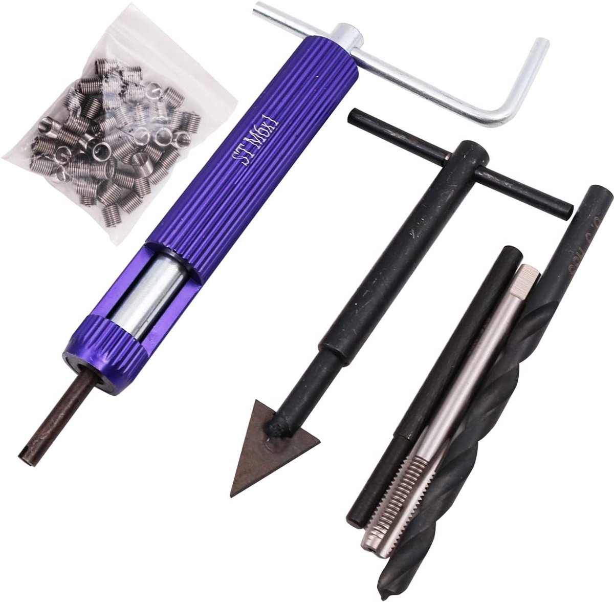 Draadreparatieset 24PCS - M6 Helicoil Kit - RVS inzetstukken - Eenvoudige installatie - ShopVlot
