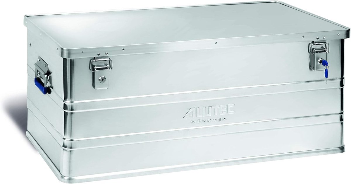 Aluminium box 900 x 490 x 380mm - classic - met cilinderslot - veilig opbergen en vervoeren - ShopVlot