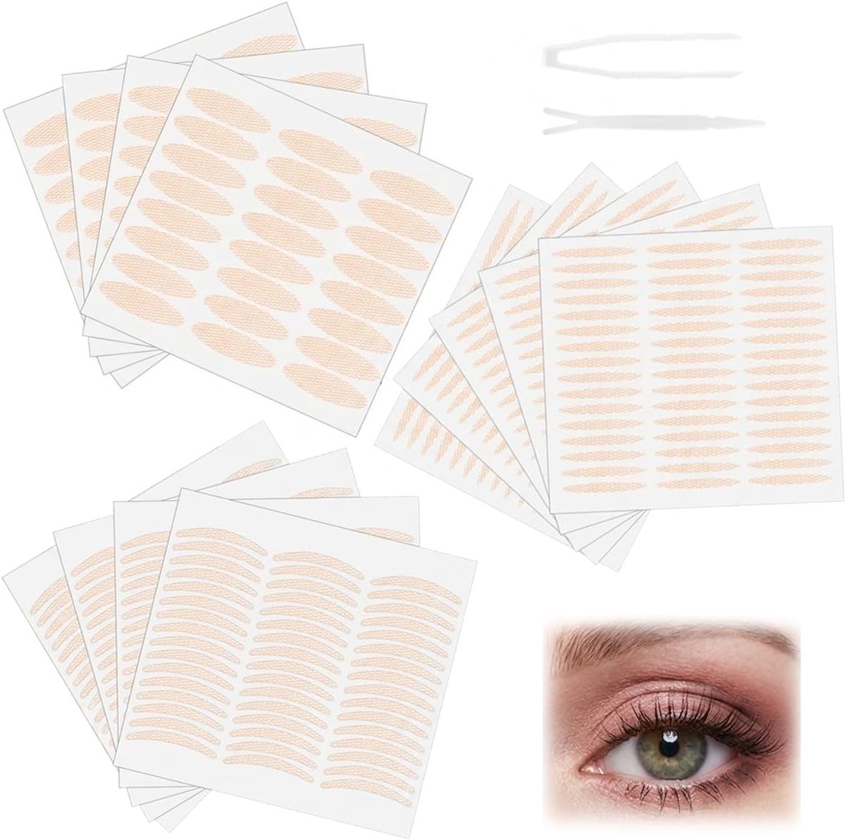 Ooglid tapes 624 stuks - ademend onzichtbaar kant - waterdichte lifting - ideaal voor dagelijkse schoonheid - ShopVlot