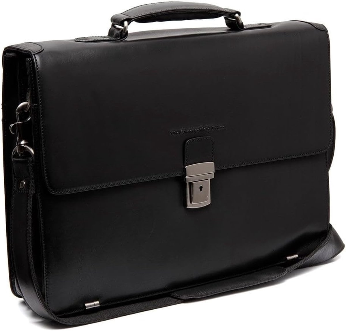laptop tas zwart - leren materiaal - elegant design - ideaal voor werk - ShopVlot