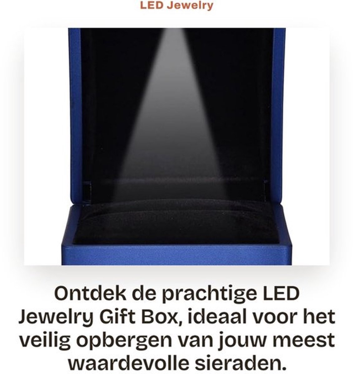 LED Jewelry Gift Box - Sieraden opbergen - Met LED verlichting - Multicolor - Ringdoos - Perfect voor cadeaus - Elegante uitstraling