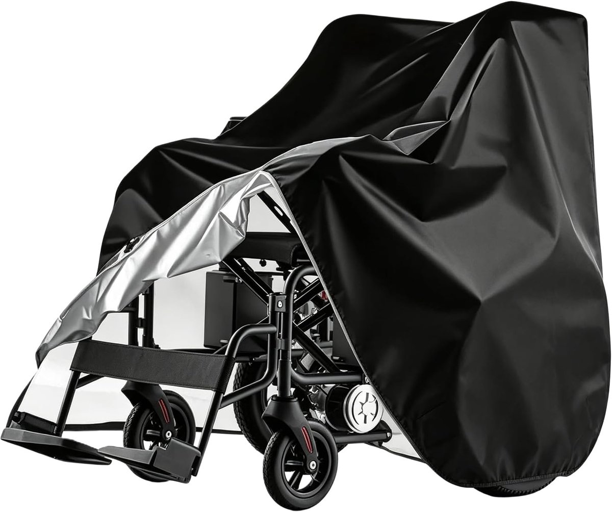 Waterdichte afdekking rolstoelfiets 115 x 65 x 90 cm - Oxford-weefsel - regenbestendig - optimale bescherming buiten - ShopVlot