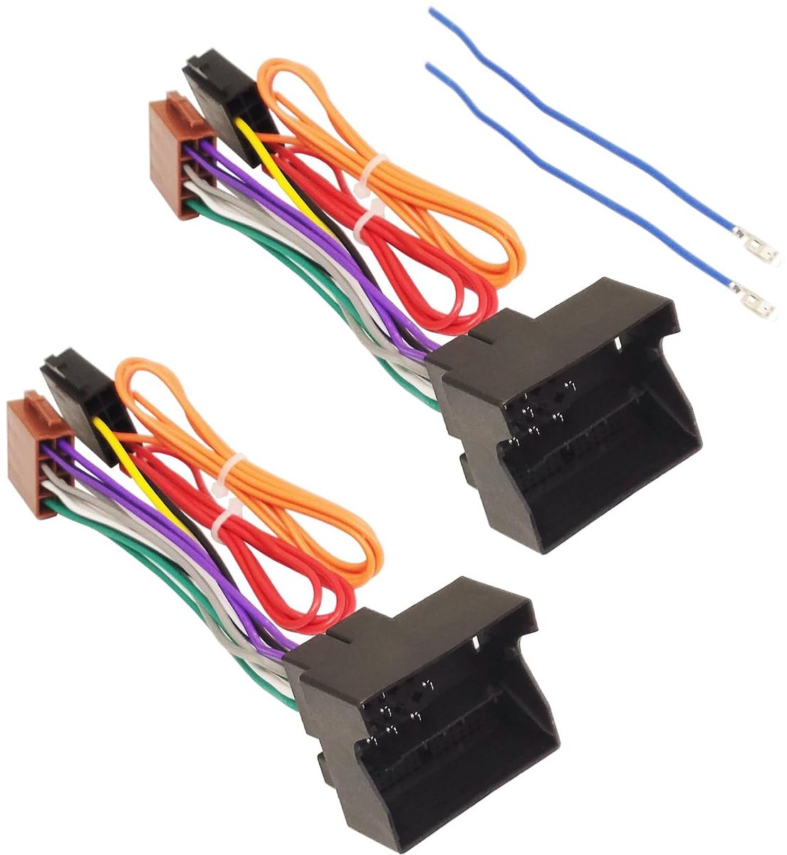 Car stereo radio ISO aansluiting - 16 pin male naar female connector - voor Skoda en Volkswagen modellen - ShopVlot