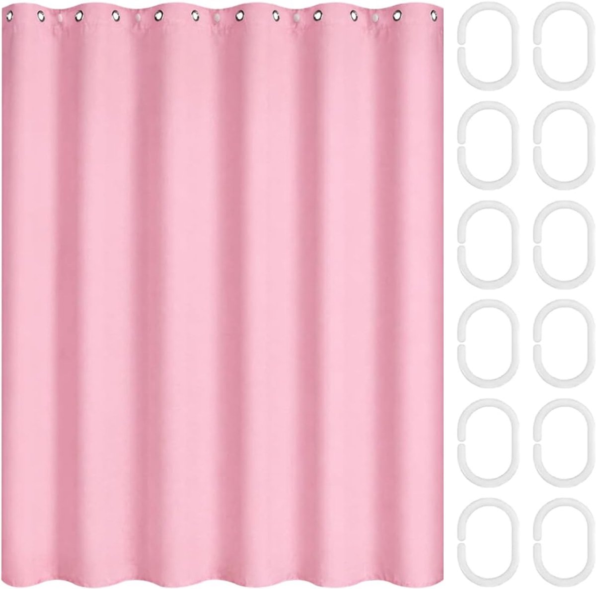 Douchegordijn 180x200cm - Waterbestendig PEVA - Schimmelwerend - Makkelijk te reinigen - ShopVlot