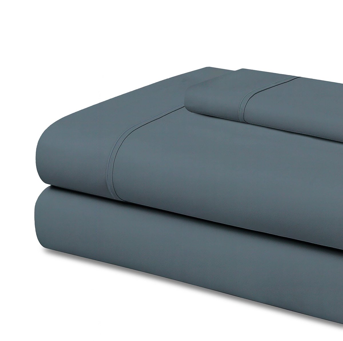 Lakenset Bed 90 cm - Microvezel Hoeslaken Bovenlaken - Grijsachtig - Comfortabel slapen - ShopVlot