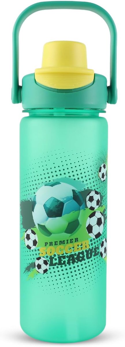 Drinkfles voor kinderen 650 ml - zomerse koelspray-design - lekvrij en duurzaam - ideaal voor school en sport - ShopVlot