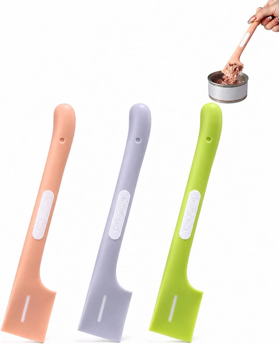 Lepel 3-delige bestekset - roestvrij staal - ergonomisch design - moeiteloze blikopener voor senioren en kinderen - ShopVlot