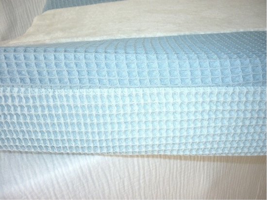 Oogappel Aankleedkussenhoes Waskussenhoes Licht Blauw 70x50cm-Blauw — afbeelding 3