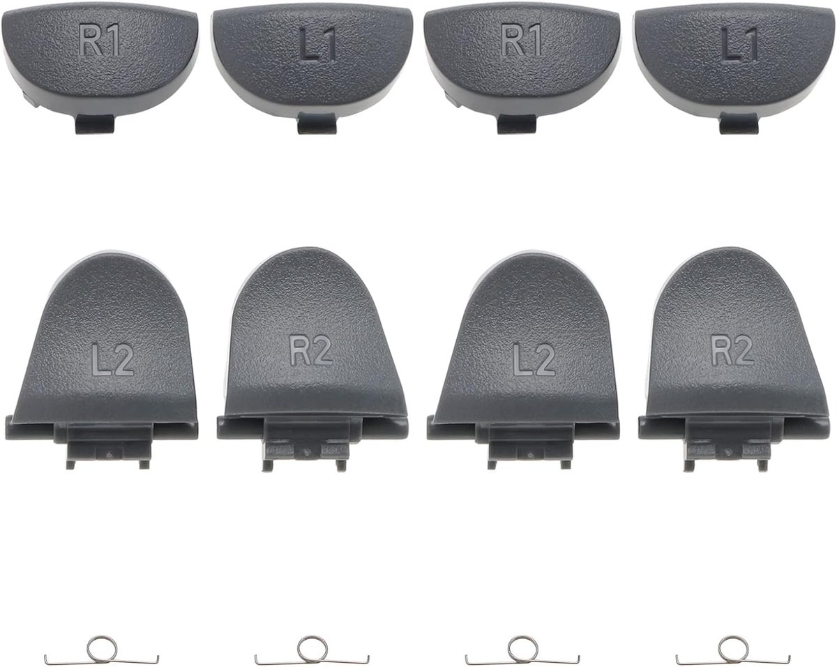 Trigger Buttons Vervanging L1 R1 L2 R2 - Geschikt voor PS4 Controller - Verbeterde Precisie - Ideaal bij Beschadiging - ShopVlot