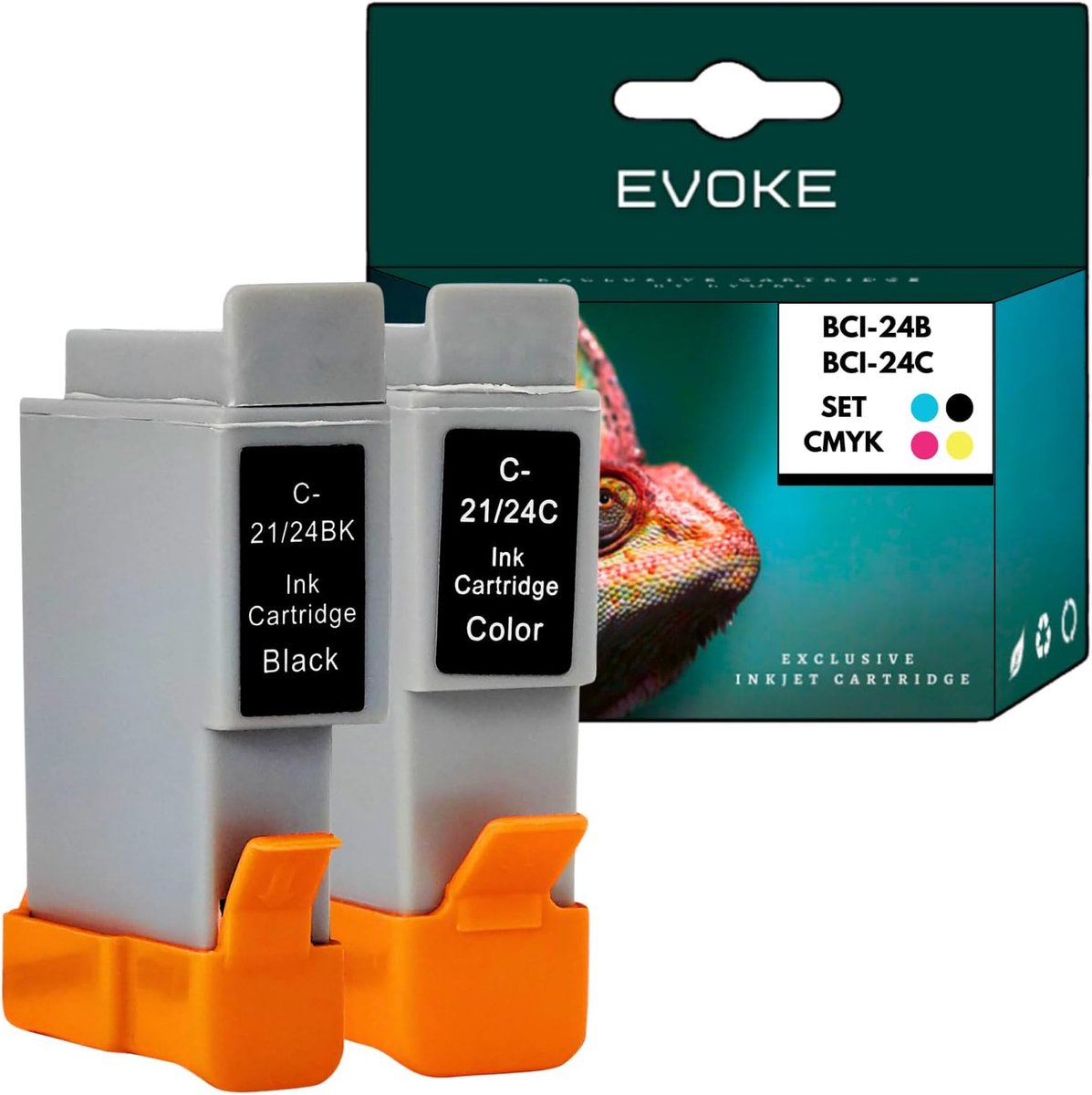 Inktset 24 XL - zwart + driekleurig - 480 pagina's - 100% compatibel met Canon I250 I350 I450 - ShopVlot