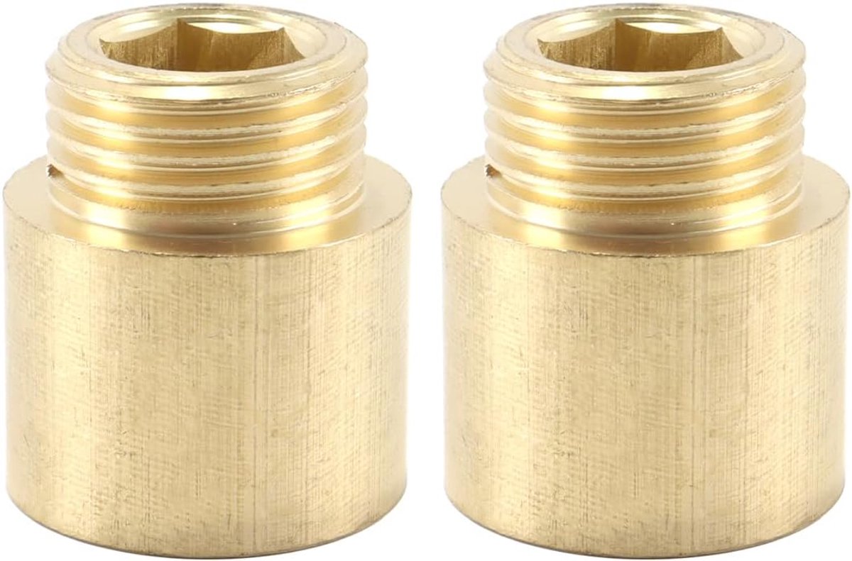 Kraanverlengstuk G1/2" x 20mm - Messing - Voor drinkwater en verwarming - ShopVlot