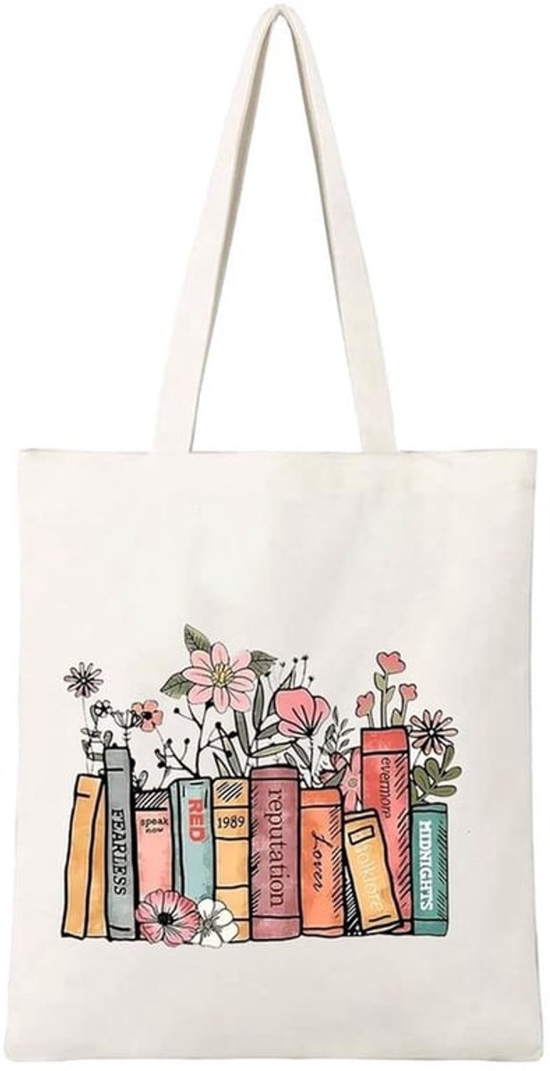 Boodschappentas Canvas - Opvouwbaar - Waterdicht - Stevige Schouderbanden - 40x35 cm - Wasmachinebestendig - Canvas Tas
