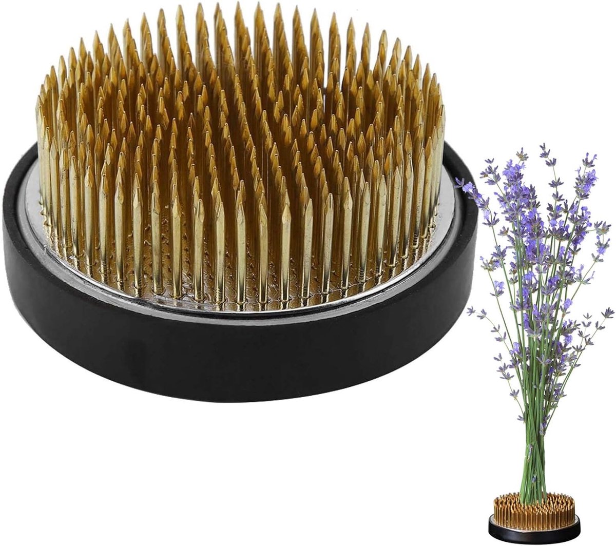 Flower Padde 8cm - Hoge kwaliteit Ikebana Kenzan - Ronde RVS bloemenhouder - Ideaal voor bloemstukken - ShopVlot