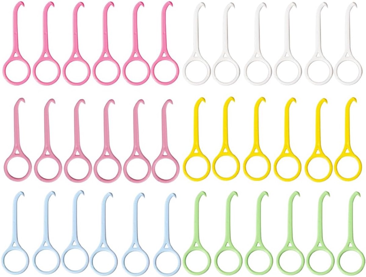 Allineator verwijdertools 36 stuks - kunststof - in 6 kleuren - perfect voor het verwijderen van gaps tussen tanden - ShopVlot