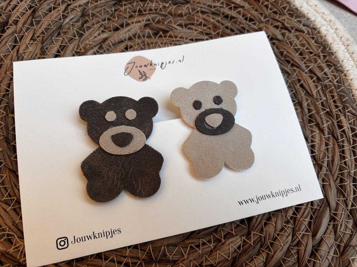 Alligator haarknipje Beer belle 5 cm - kinderknipjes - Babyhaarclipjes - Kinderhaaraccessoires - Haarspeldjes - Haarknipjes meisje - Haarknipjes baby - Haaraccessoires meisjes