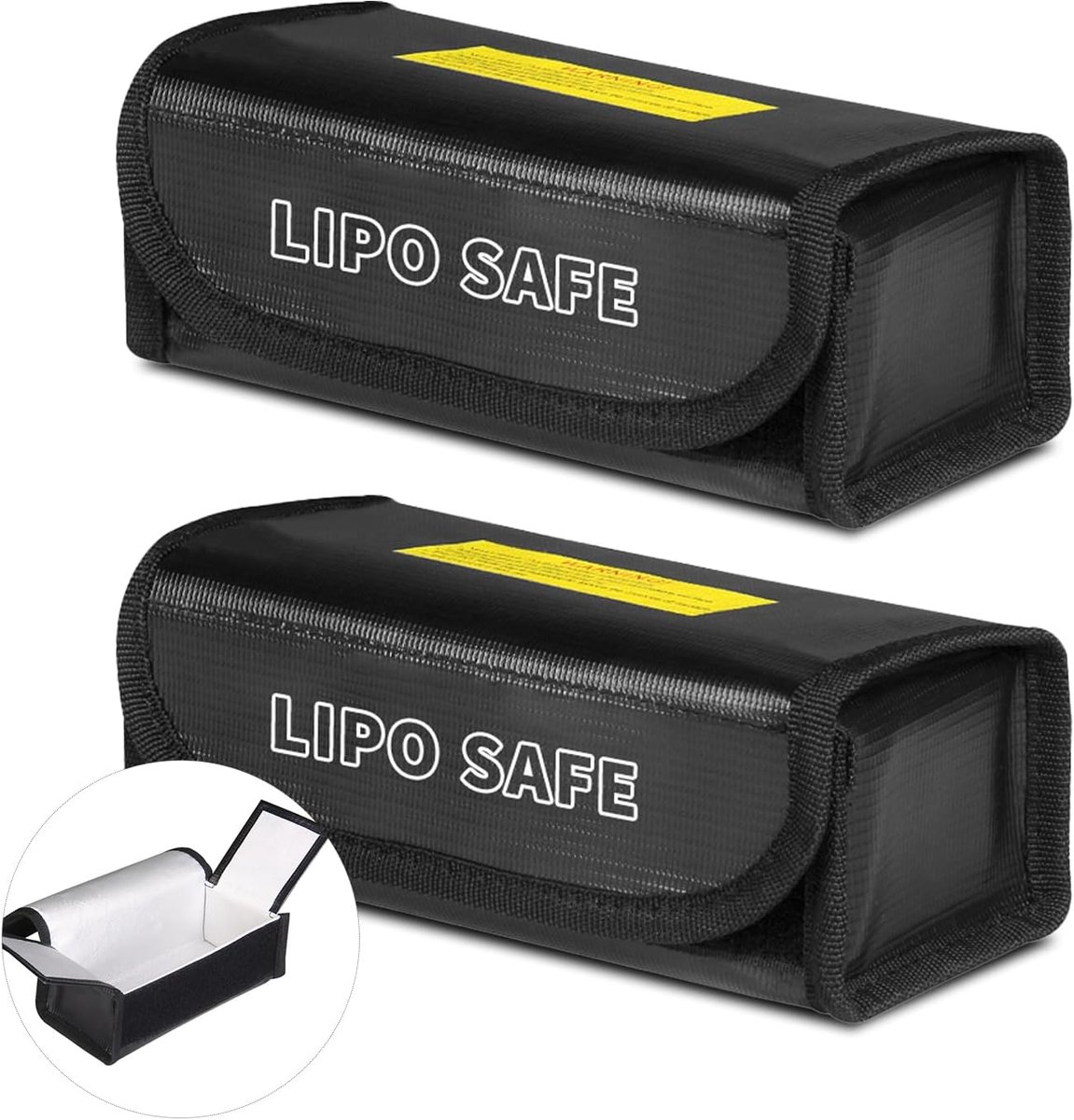 Lipo batterij tas 2-pack - Brandveilig en explosiebestendig - Compact en hittebestendig - ShopVlot