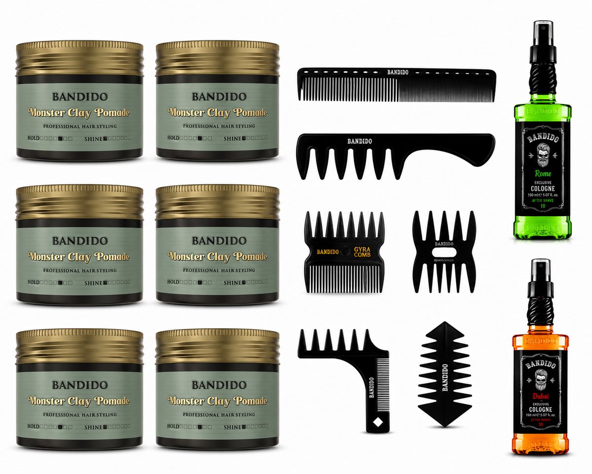 Bandido Monster Matte Clay Pomade 125ml 6 stuk