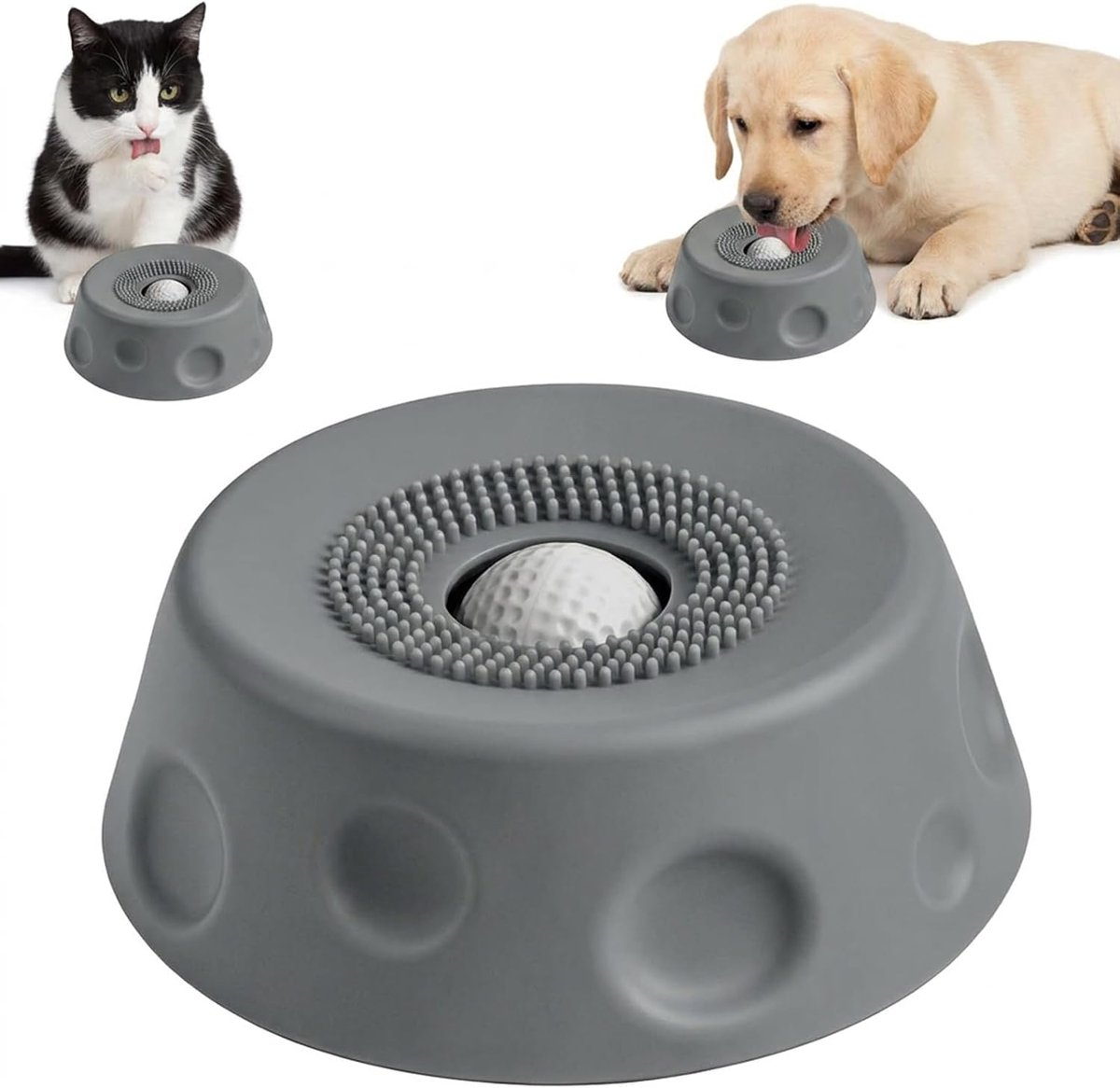 Lekbal voor honden - siliconen - slow feeder likken bowl - spijsverteringsondersteuning - ShopVlot