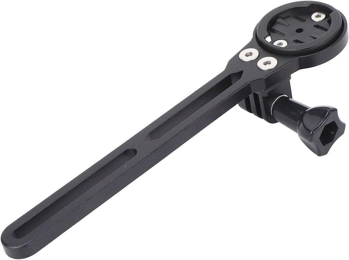 Fietscomputerhouder 165 mm - Aluminium Beugelhouder - Slijtvast en Schokbestendig - Geschikt voor Wahoo-gebruikers - ShopVlot