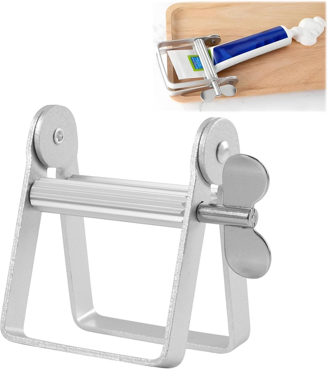 Tubeknijper - robuuste aluminiumlegering - voor metalen en kunststof tubes - optimaal gebruik van inhoud - ShopVlot