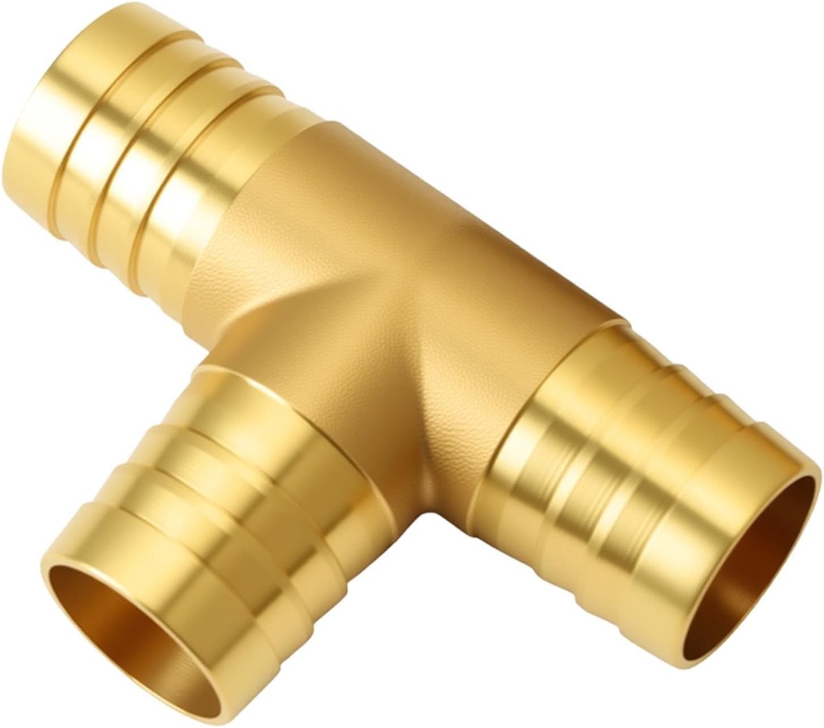 3-Weg Slangverbinder 19mm Messing voor Gecomprimeerde Lucht - Slangkoppeling voor Pneumatische Toepassingen en Tuinieren