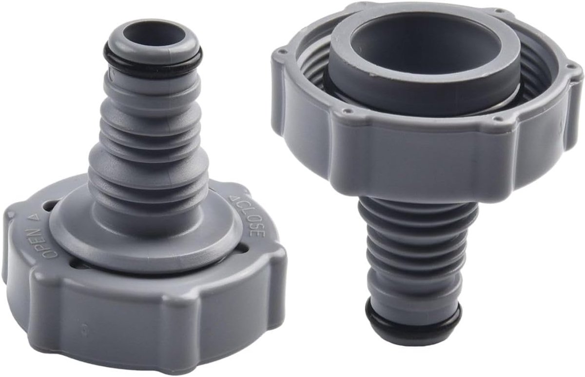 Afvoerventiel slangadapter - Ø 32 mm - robuust kunststof - eenvoudig water afvoeren - ShopVlot