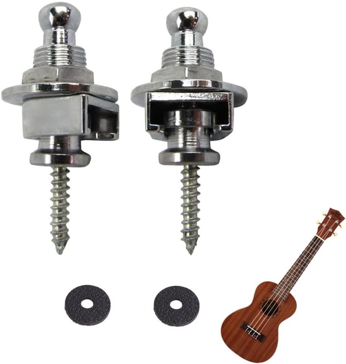 Guitar Strap Locks 2pcs - Hoogwaardige metalen knoppen - Veilige bevestiging - ShopVlot
