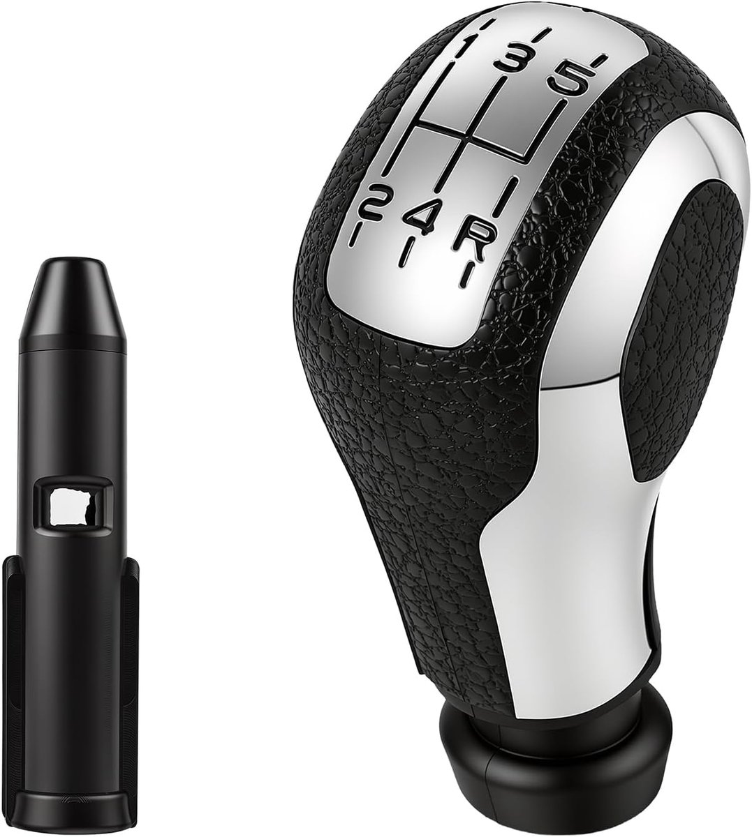 Pommeau de Levier de Vitesses 5 Vitesses - Ergonomisch ontwerp - Inclusief adapter - Geschikt voor Citroën en Peugeot - ShopVlot